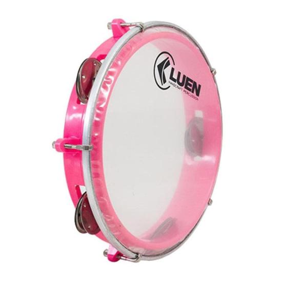 Pandeiro 08\" Pele Cristal Junior Rosa Luen (79560)