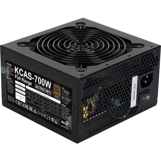 Fonte Gamer ATX Aerocool KCAS 700W 80 Plus Full Range APFC - Mundomax