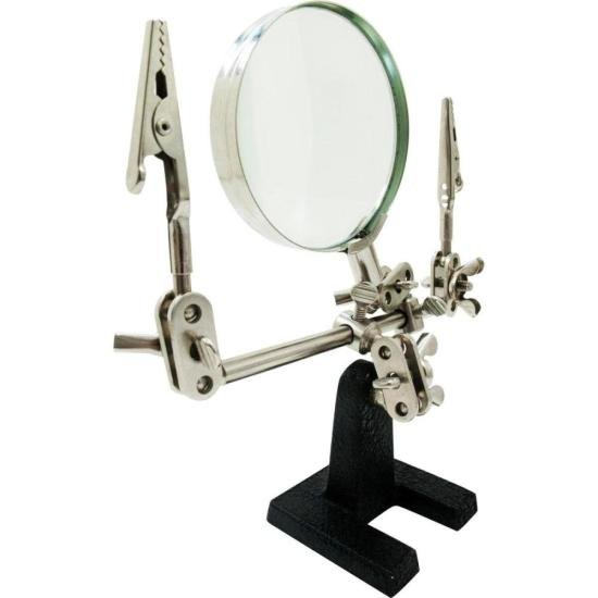 Lupa Com Suporte E Pinça Hikari HLS-10 por 60,00 à vista no boleto/pix ou parcele em até 2x sem juros. Compre na loja Mundomax!