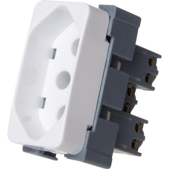 Tomada 20A 2P+T B3 Margirius 250V Branco por 3,99 à vista no boleto/pix ou parcele em até 1x sem juros. Compre na loja Mundomax!