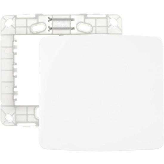 Conjunto Placa 4x4 Cega B3 Margirius Com Suporte por 9,99 à vista no boleto/pix ou parcele em até 1x sem juros. Compre na loja Mundomax!