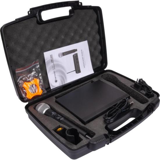 Microfone Sem Fio Harmonics HSF-200 Simples por 431,00 à vista no boleto/pix ou parcele em até 10x sem juros. Compre na loja Mundomax!