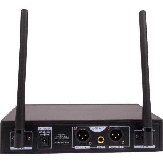 Microfone Sem Fio Harmonics HSF-200 Duplo por 646,00 à vista no boleto/pix ou parcele em até 10x sem juros. Compre na loja Mundomax!