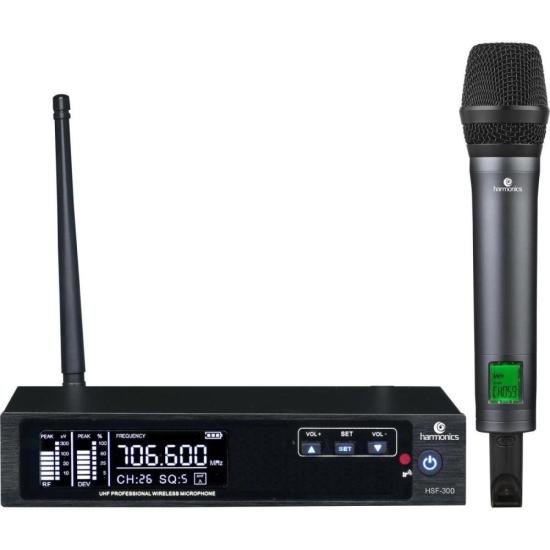 Microfone Sem Fio UHF Harmonics HSF300-1 (79694)