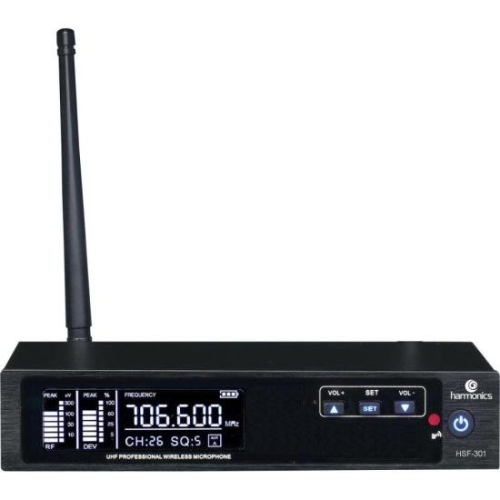 Microfone Sem Fio Harmonics HSF-300 Simples por 599,90 à vista no boleto/pix ou parcele em até 10x sem juros. Compre na loja Harmonics!