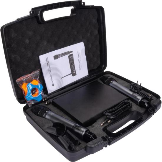 Microfone Sem Fio Harmonics HSF-300 Duplo por 1.075,16 à vista no boleto/pix ou parcele em até 12x sem juros. Compre na loja Harmonics!