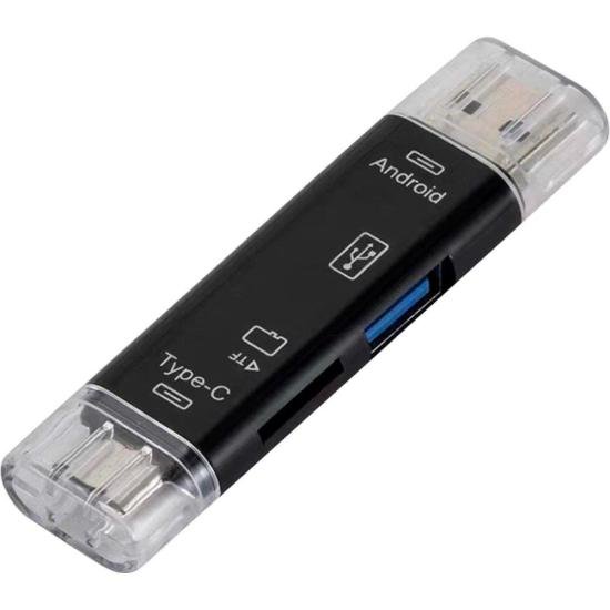 Leitor De Cartão OTG 3x1 Flex por 34,00 à vista no boleto/pix ou parcele em até 1x sem juros. Compre na loja Mundomax!