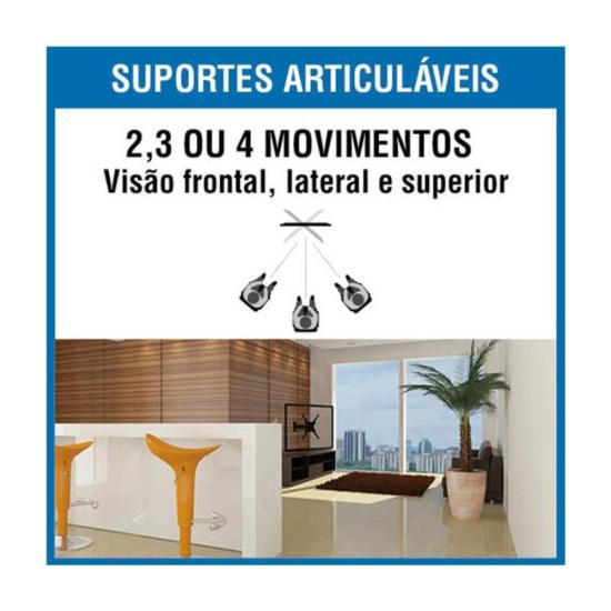 Suporte Articulado Para Tv 23-70\" SBRP2440 Brasforma por 195,00 à vista no boleto/pix ou parcele em até 7x sem juros. Compre na loja Mundomax!