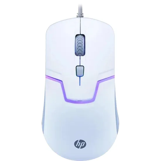 Mouse Gamer HP M100 USB 1600dpi Led Branco (79778)
