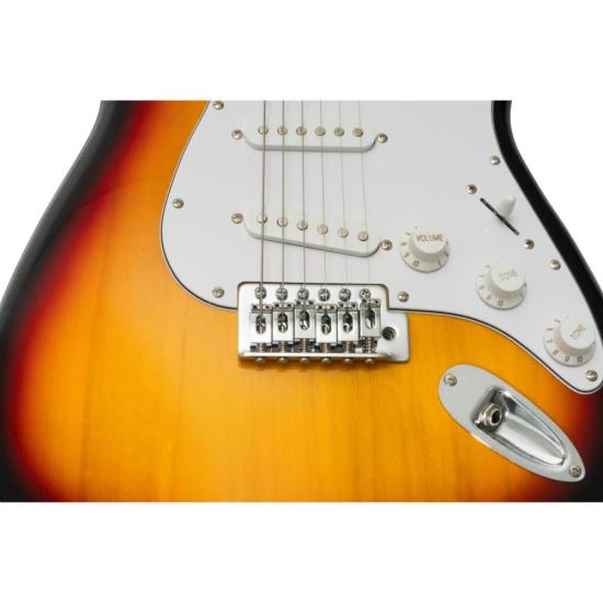 Guitarra Aria Pro II STG-003/M 3 Tone Sunburst por 946,00 à vista no boleto/pix ou parcele em até 10x sem juros. Compre na loja Mundomax!