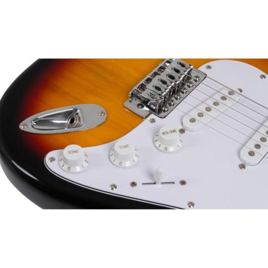 Guitarra Aria Pro II STG-003/M 3 Tone Sunburst por 946,00 à vista no boleto/pix ou parcele em até 10x sem juros. Compre na loja Mundomax!
