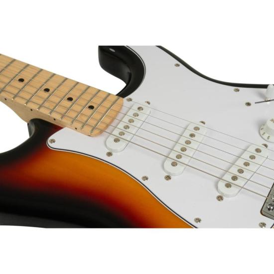 Guitarra Aria Pro II STG-003/M 3 Tone Sunburst por 946,00 à vista no boleto/pix ou parcele em até 10x sem juros. Compre na loja Mundomax!
