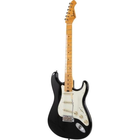 Guitarra Aria Pro II STG-57 Black por 2.903,00 à vista no boleto/pix ou parcele em até 12x sem juros. Compre na loja Mundomax!