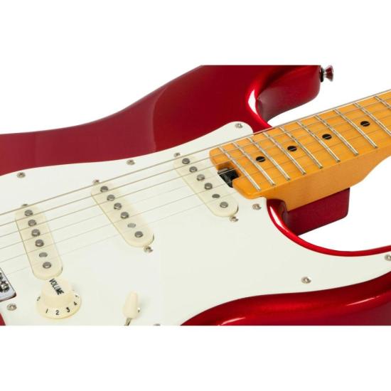 Guitarra Aria Pro II STG-57 Candy Apple Red por 2.903,00 à vista no boleto/pix ou parcele em até 12x sem juros. Compre na loja Mundomax!