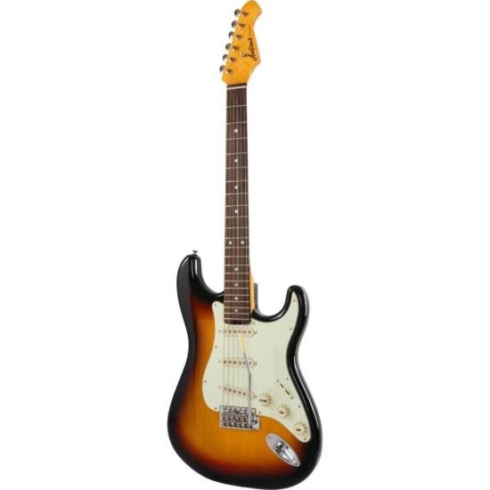 Guitarra Aria Pro II STG-62 3 Tone Sunburst por 2.903,00 à vista no boleto/pix ou parcele em até 12x sem juros. Compre na loja Mundomax!