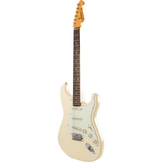 Guitarra Aria Pro II STG-62 Vintage White por 2.903,12 à vista no boleto/pix ou parcele em até 12x sem juros. Compre na loja Aria!