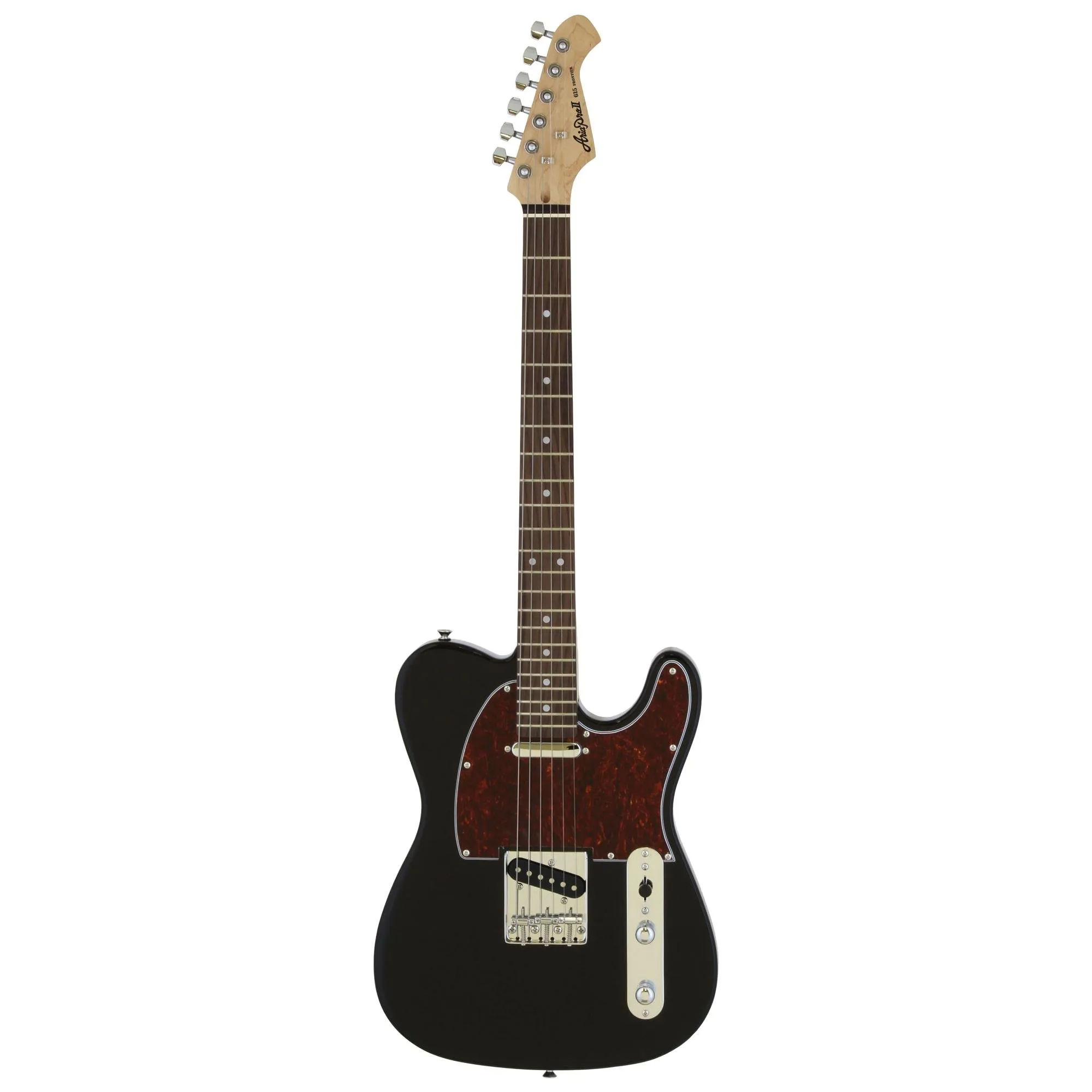 Guitarra Aria TEG-002 Black With Red Tortoise Pickguard (79934)