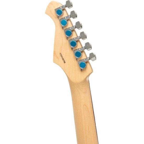 Guitarra Aria Pro II TEG-002 Black With Red Tortoise Pickguard por 1.505,00 à vista no boleto/pix ou parcele em até 12x sem juros. Compre na loja Mundomax!