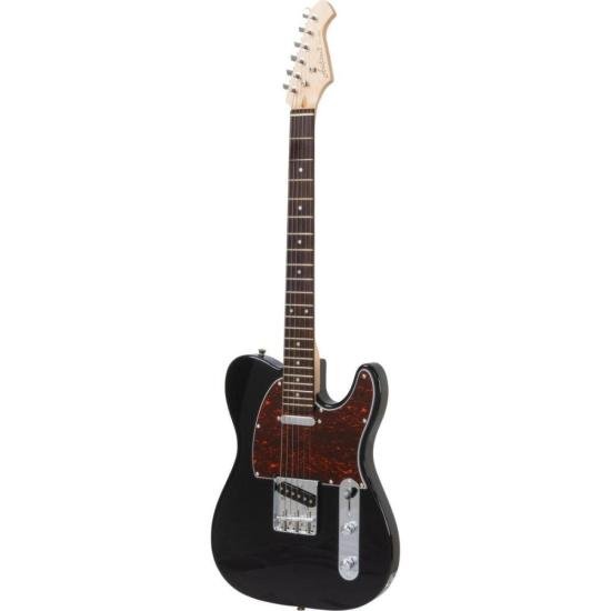 Guitarra Aria Pro II TEG-002 Black With Red Tortoise Pickguard por 1.505,00 à vista no boleto/pix ou parcele em até 12x sem juros. Compre na loja Mundomax!