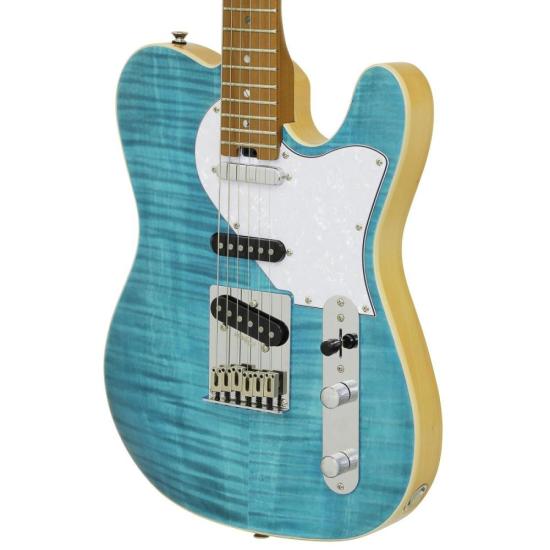 Guitarra Aria Pro II 615-MK2 Nashville Turquoise Blue - Aria Guitarra Aria Pro II 615-MK2 Nashville Turquoise Blue - Aria
