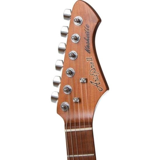 Guitarra Aria Pro II 615-MK2 Nashville Ruby Red por 3.118,00 à vista no boleto/pix ou parcele em até 12x sem juros. Compre na loja Mundomax!