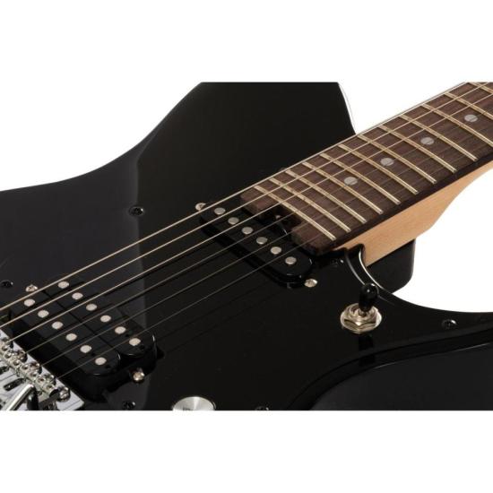 Guitarra Aria Pro II J-1 Black por 2.258,00 à vista no boleto/pix ou parcele em até 12x sem juros. Compre na loja Mundomax!