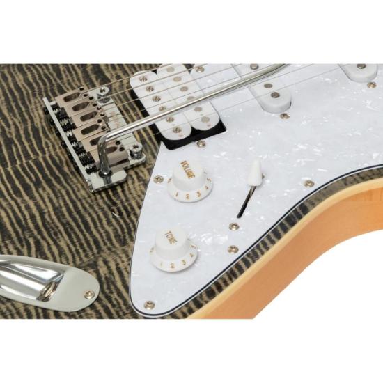 Guitarra Aria Pro II 714-MK2 Fullerton Black Diamond por 3.010,65 à vista no boleto/pix ou parcele em até 12x sem juros. Compre na loja Aria!