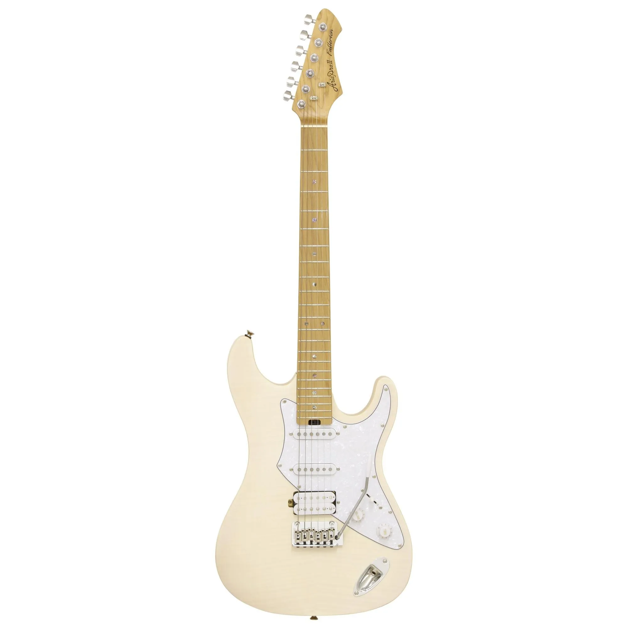 Guitarra Aria 714-MK2 Fullerton Marble White por 2.904,00 à vista no boleto/pix ou parcele em até 12x sem juros. Compre na loja Mundomax!