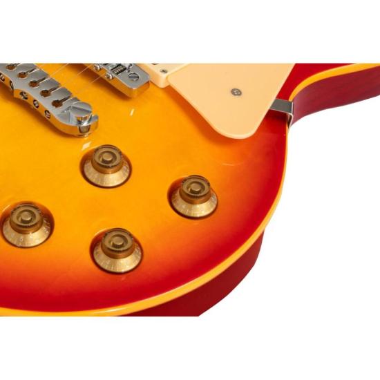 Guitarra Aria Pro II PE-350STD Aged Cherry Sunburst por 3.011,00 à vista no boleto/pix ou parcele em até 12x sem juros. Compre na loja Mundomax!