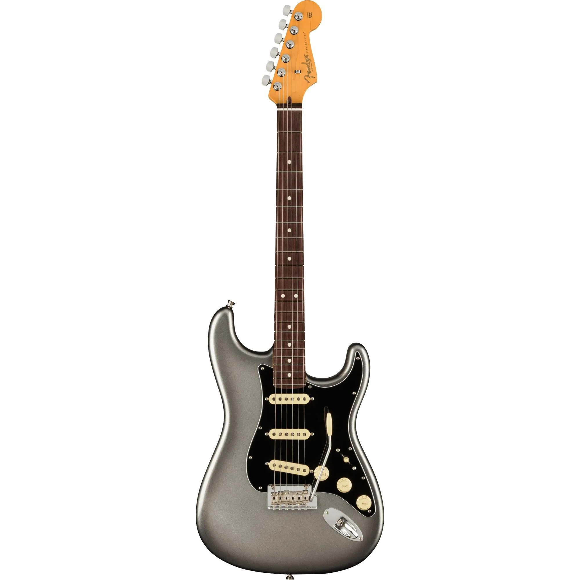Guitarra Fender Stratocaster American Professional II Mercury  por 22.295,99 à vista no boleto/pix ou parcele em até 12x sem juros. Compre na loja Mundomax!