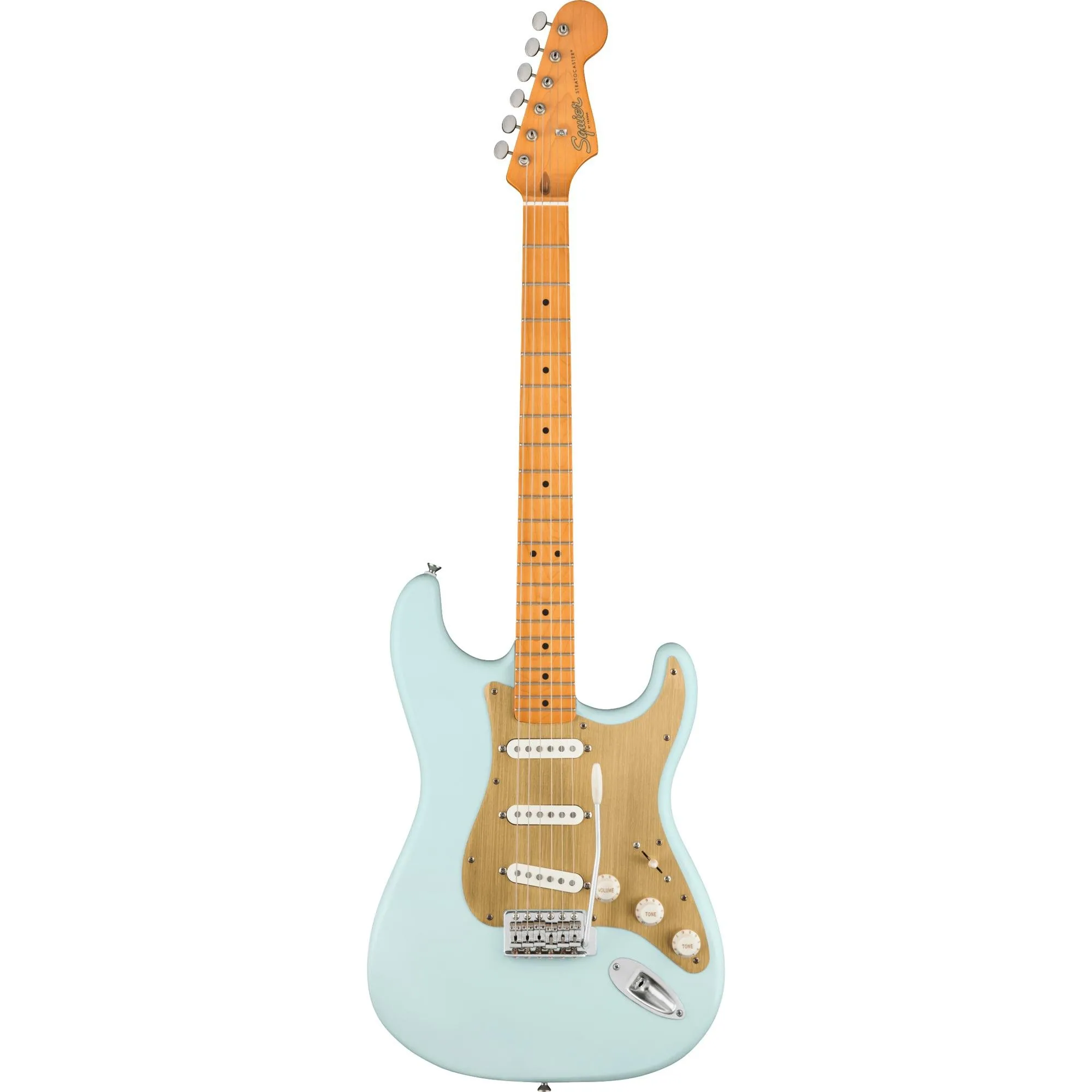 Guitarra Squier Stratocaster Vintage Cetim Sonic Blue por 4.299,99 à vista no boleto/pix ou parcele em até 12x sem juros. Compre na loja Mundomax!