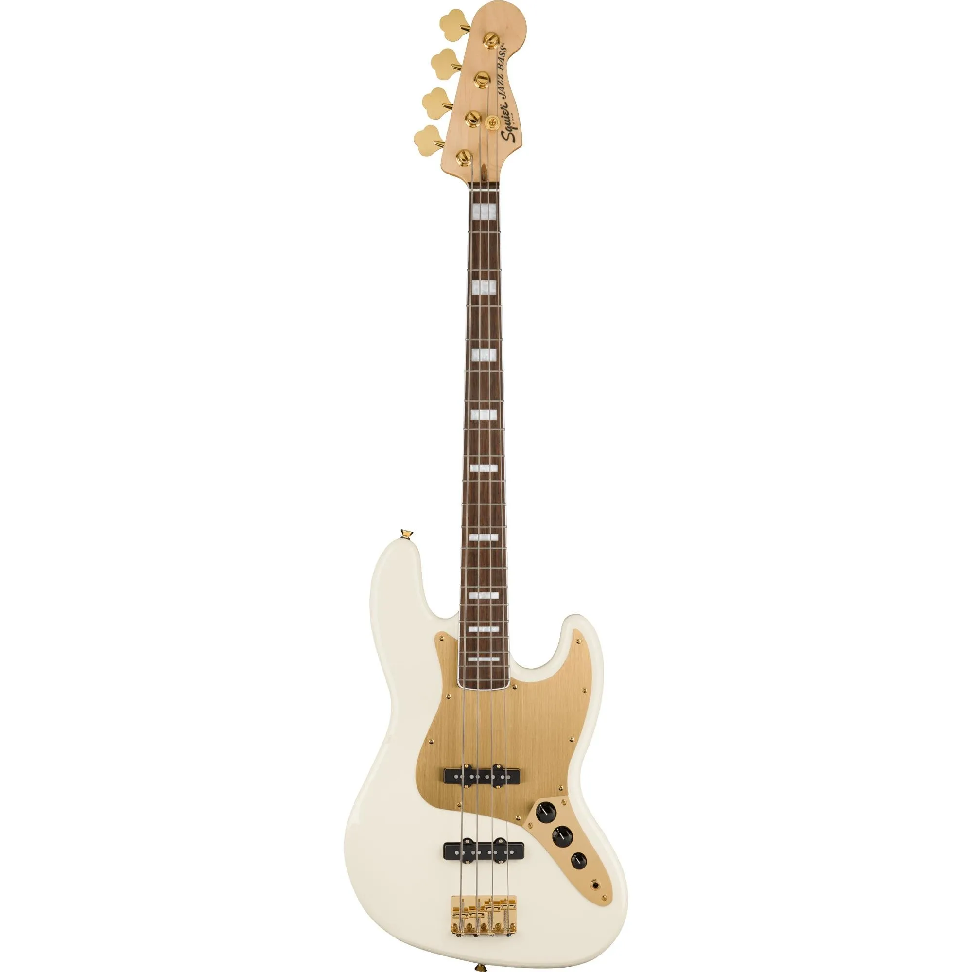 Contrabaixo Squier Jazz Bass Gold Edition Olympic White (80092)