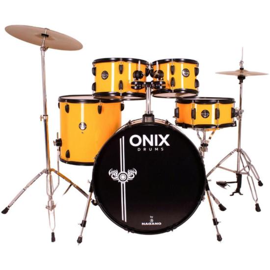 Bateria Acústica Nagano Onix Drums Smart 22\" Big Yellow (80138)
