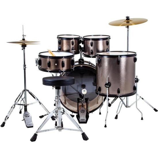 Bateria Acústica Nagano Onix Drums Smart 20\" Skinny Deep Silver por 3.038,99 à vista no boleto/pix ou parcele em até 12x sem juros. Compre na loja Mundomax!