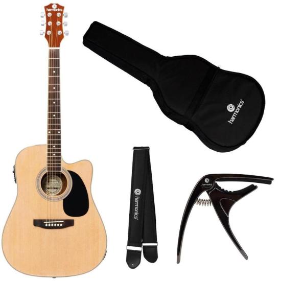 KIT VIOLÃO GE30 NT + ACESSÓRIOS por 859,90 à vista no boleto/pix ou parcele em até 10x sem juros. Compre na loja Harmonics!