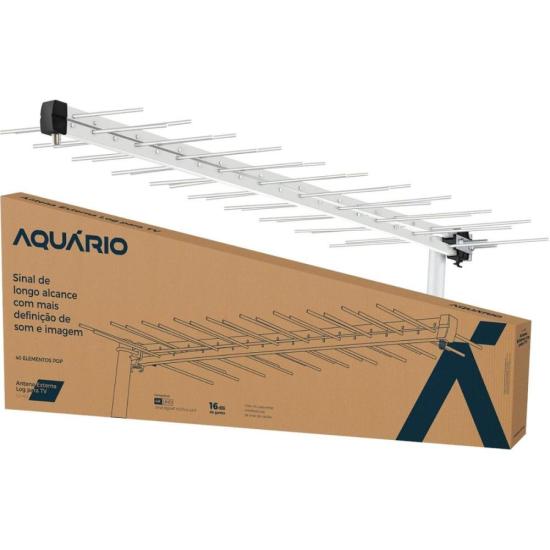 Antena Externa Log Para TV LU-40 Aquário por 65,00 à vista no boleto/pix ou parcele em até 2x sem juros. Compre na loja Mundomax!