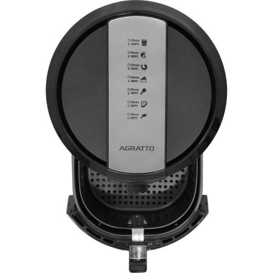 Fritadeira Air Fryer Agratto Supremma AFRM01l-01 6,2L Preta 127v por 643,99 à vista no boleto/pix ou parcele em até 10x sem juros. Compre na loja Mundomax!