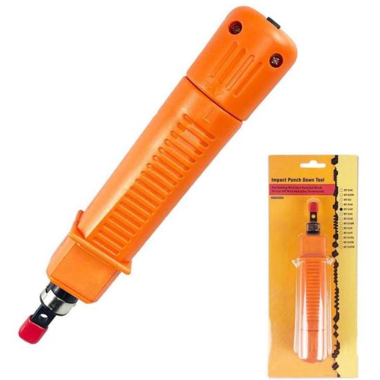 Alicate De Inserção Punch Down Com Ajuste De Pressão 314B Laranja Exbom por 24,99 à vista no boleto/pix ou parcele em até 1x sem juros. Compre na loja Mundomax!