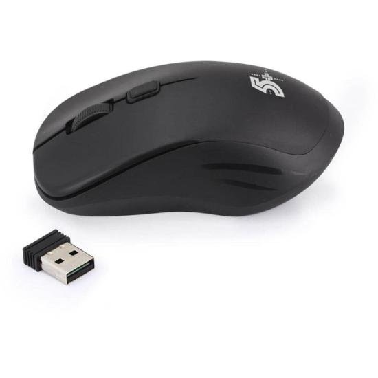 Mouse Sem Fio MW-500 Preto 5+ por 24,00 à vista no boleto/pix ou parcele em até 1x sem juros. Compre na loja Mundomax!