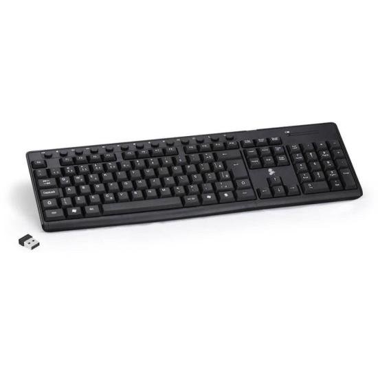 Teclado Sem Fio TW-500 Preto 5+ por 68,00 à vista no boleto/pix ou parcele em até 2x sem juros. Compre na loja Mundomax!