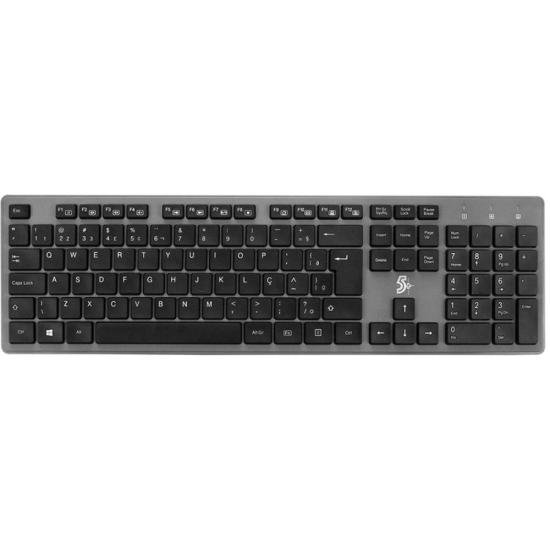 Teclado Sem Fio 5+ Premium Preto por 109,00 à vista no boleto/pix ou parcele em até 4x sem juros. Compre na loja Mundomax!