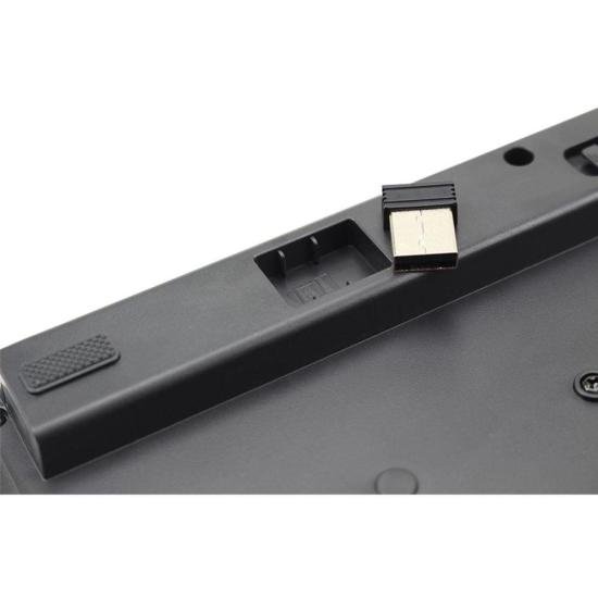 Teclado Sem Fio 5+ Premium Preto por 109,00 à vista no boleto/pix ou parcele em até 4x sem juros. Compre na loja Mundomax!