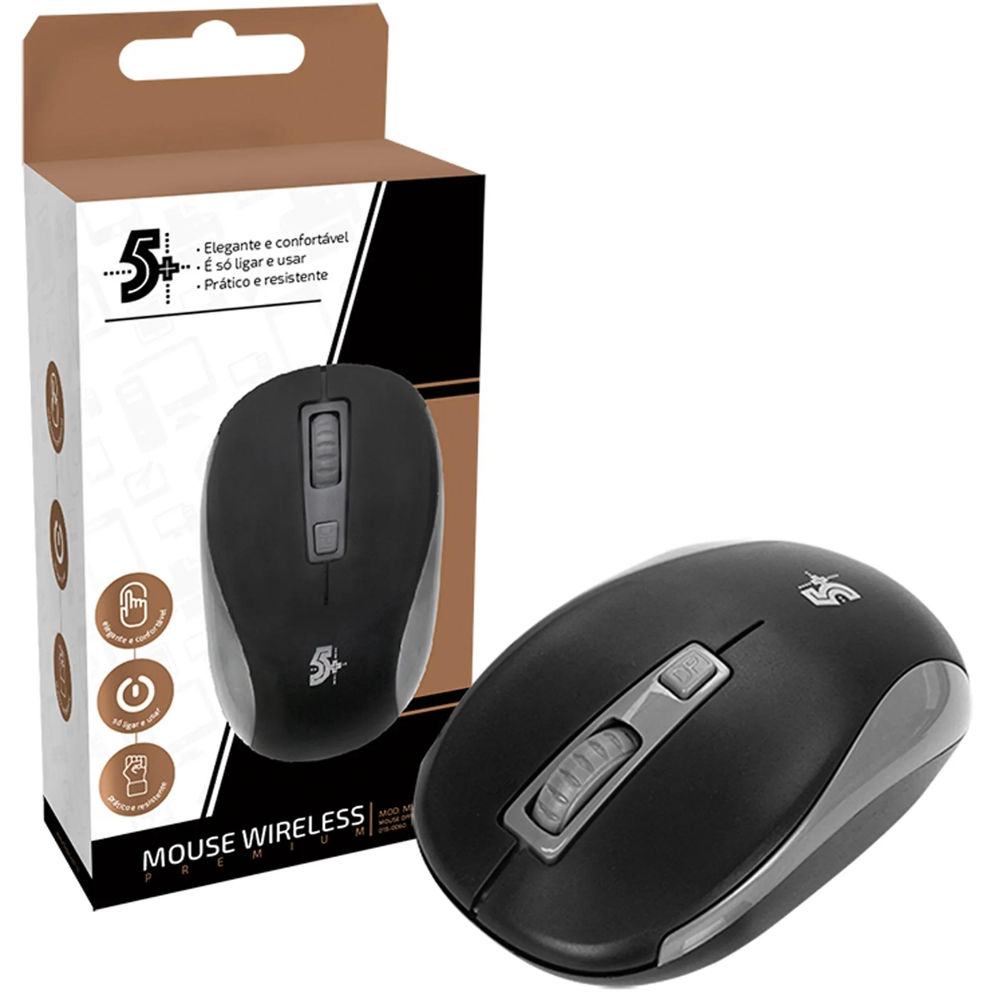 Mouse Sem Fio MW-500 Premium 5+ (80212)