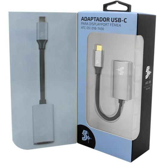 Adaptador USB-C Para DispalyPort Femea 4k 60hz 5+ por 89,00 à vista no boleto/pix ou parcele em até 3x sem juros. Compre na loja Mundomax!