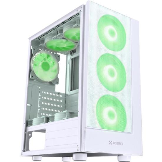 Gabinete Gamer Fortrek Cruiser Mid Tower RGB Branco por 355,00 à vista no boleto/pix ou parcele em até 10x sem juros. Compre na loja Mundomax!
