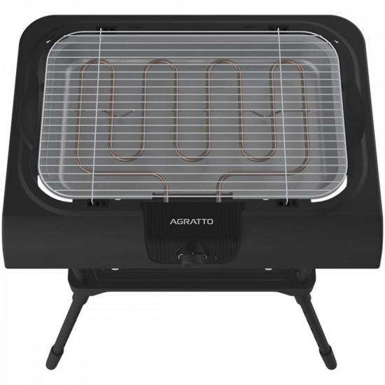 Churrasqueira Elétrica Agratto Mr.Cheff ACHP01N-01 Pedestal 127v por 236,99 à vista no boleto/pix ou parcele em até 9x sem juros. Compre na loja Mundomax!