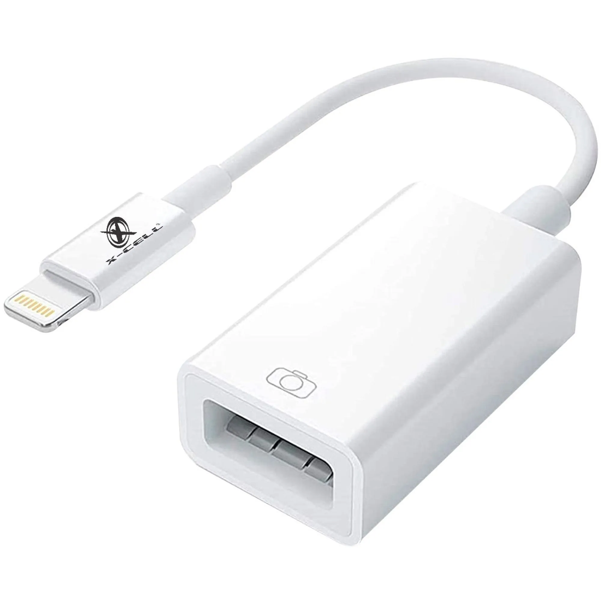Cabo Adaptador OTG USB Light 8P Branco por 37,99 à vista no boleto/pix ou parcele em até 1x sem juros. Compre na loja Mundomax!