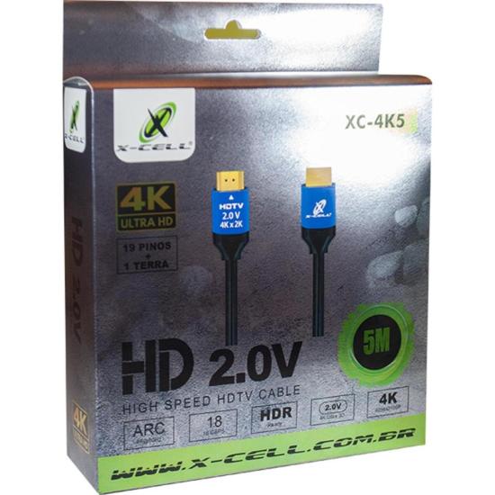 Cabo HDMI 2.0 4k 5m Flex Premium Preto por 42,99 à vista no boleto/pix ou parcele em até 1x sem juros. Compre na loja Mundomax!
