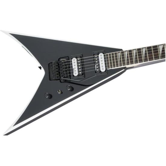 Guitarra Jackson King V JS32 Js Series Black with White Bevels por 3.949,00 à vista no boleto/pix ou parcele em até 12x sem juros. Compre na loja Mundomax!