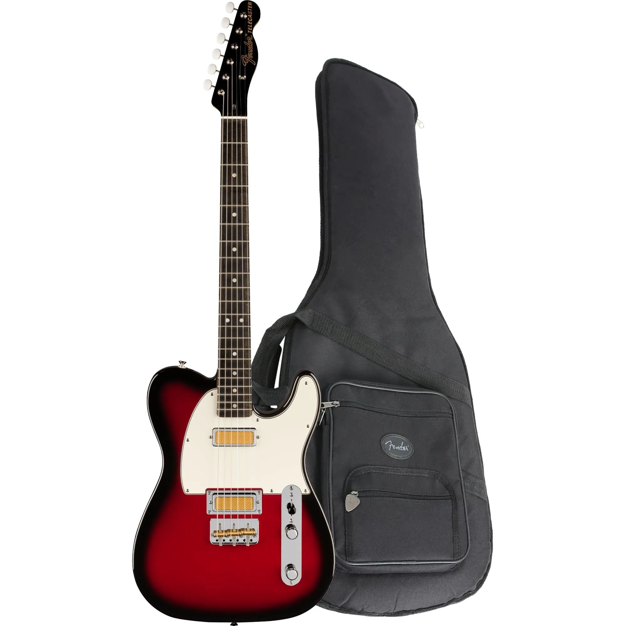Guitarra Fender Telecaster Gold Foil Candy Apple Burst Com Bag por 10.052,00 à vista no boleto/pix ou parcele em até 12x sem juros. Compre na loja Mundomax!